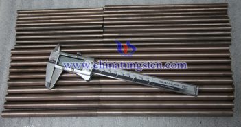 ?8x200mm钨铜合金棒图片